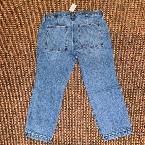 J. Crew Cropped Ankle Patch Pocket Utility Jeans Size‎ 32 Petite - Picture 6 of 13